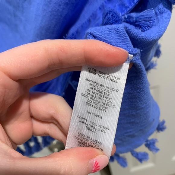 Blue Summer Dress with Tassels ☀️ - Picture 5 of 5